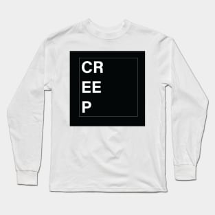 Creep Minimalist Square Long Sleeve T-Shirt